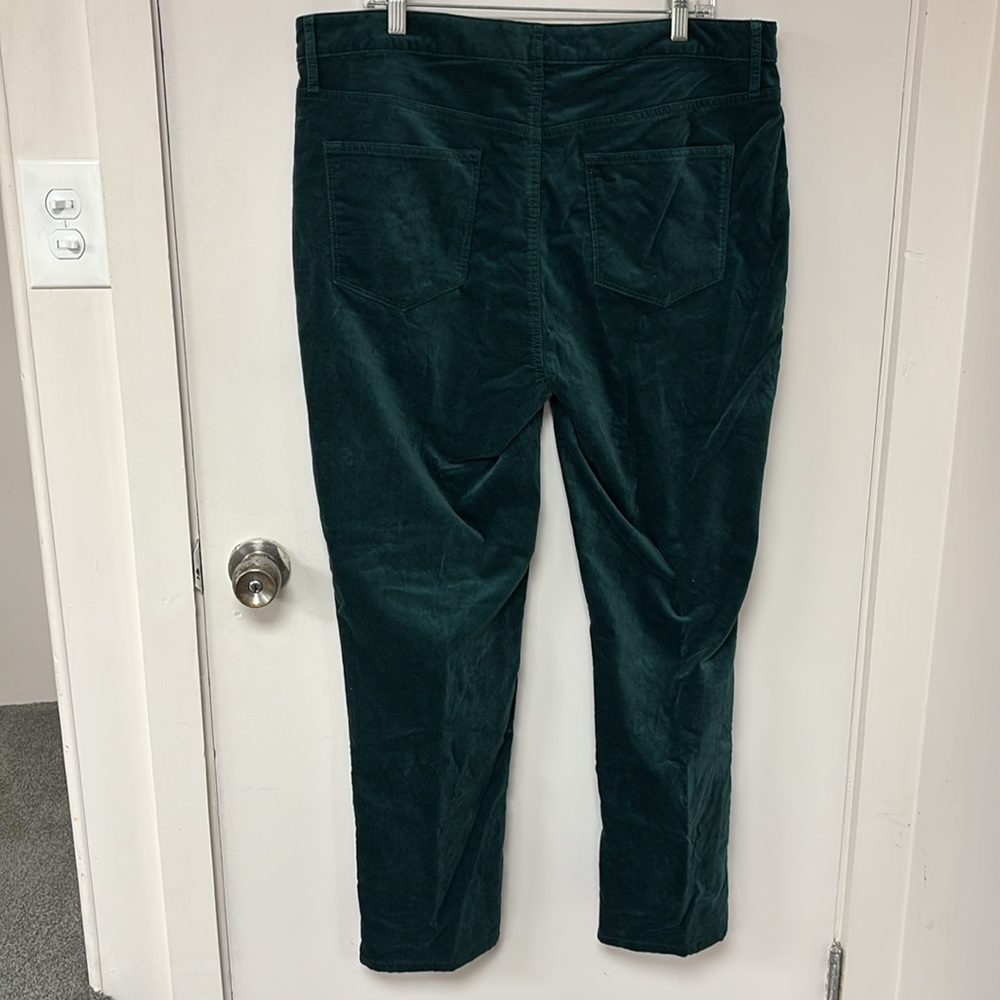 Talbots Green Velveteen Slim Pants - Picture 8 of 8